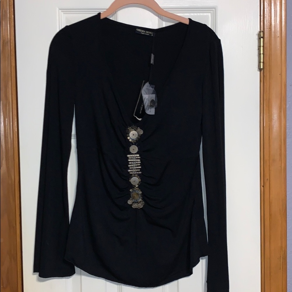 Chelsea Design Stretchy Boho Knit tops  NWT